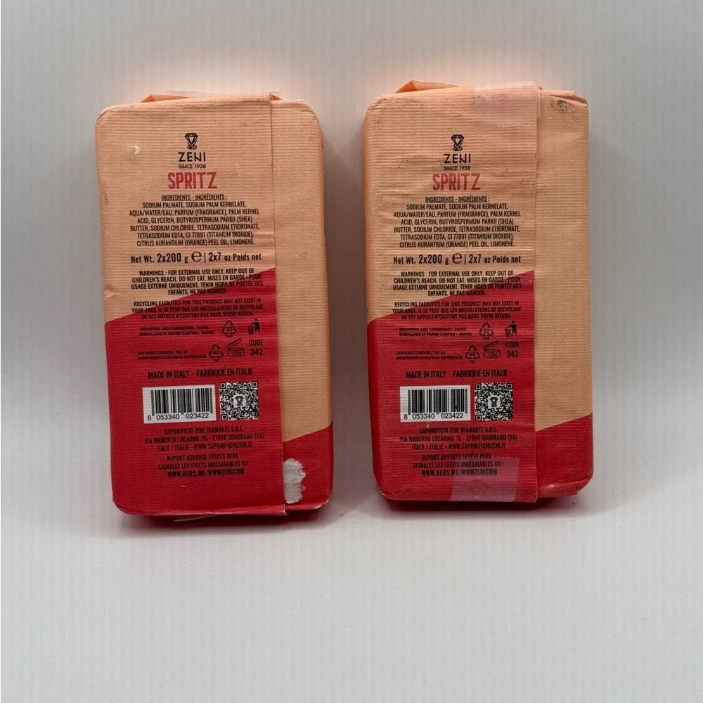 Zeni‎ Spritz Cocktail Soap Set of 2 NEW
